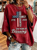 God Family Country Oversized T-Shirt