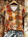 Women's Fall Printed short-sleeved T-shirt