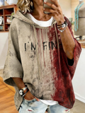 Women's I'm Fine Blood Print Casual Hoodie