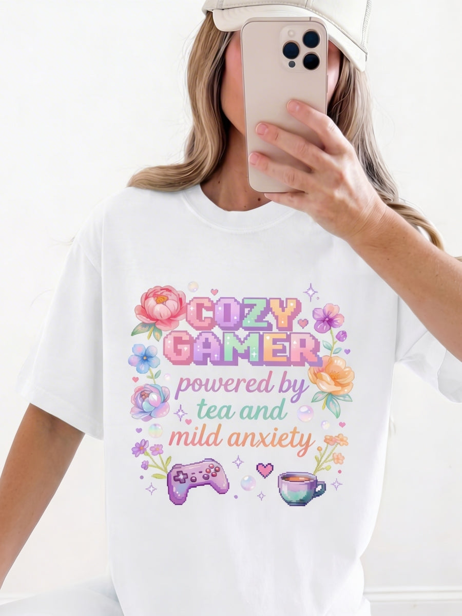Cozy Gamer Box Fit Cotton T-Shirt