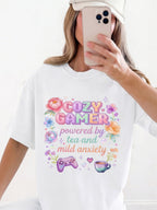 Cozy Gamer Box Fit Cotton T-Shirt