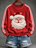 Women's Casual Christmas Print Long-Sleeved Sweatshirt
