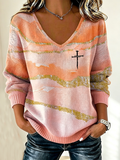 Women'S Casual Gradient Casual Top