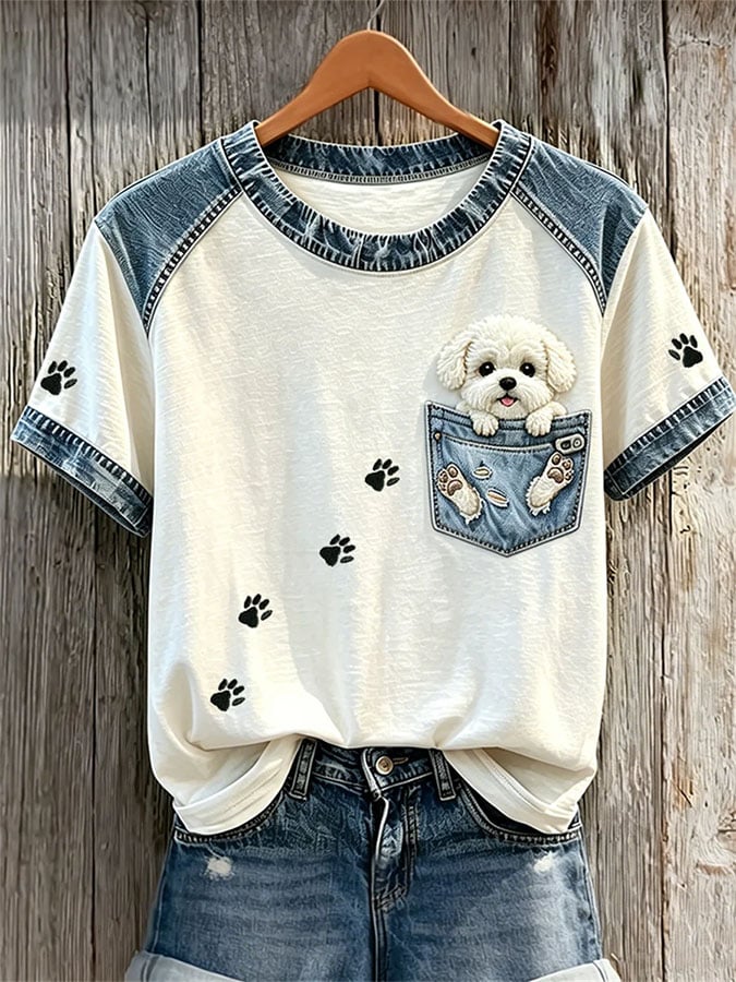 Women's Casual Print Short-Sleeve T-Shirt