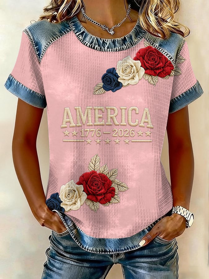 Women'S American 250th Anniversary Short-Sleeve