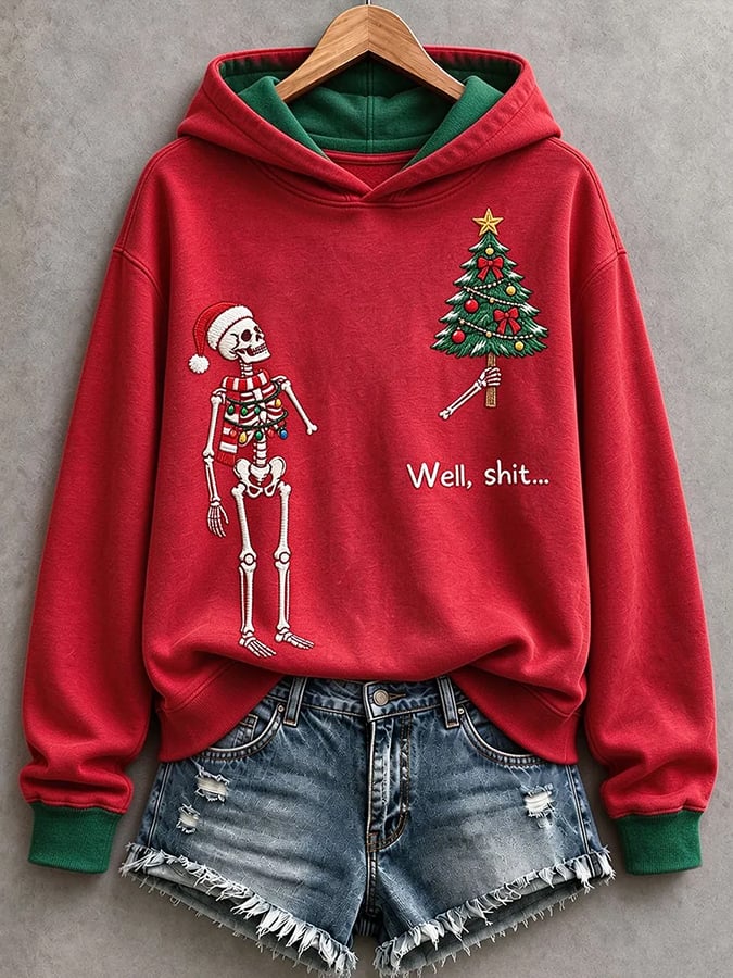 Women's Fun Christmas Snowman Hoodie