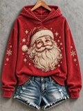 Women's Christmas Santa Print Sweatshirt