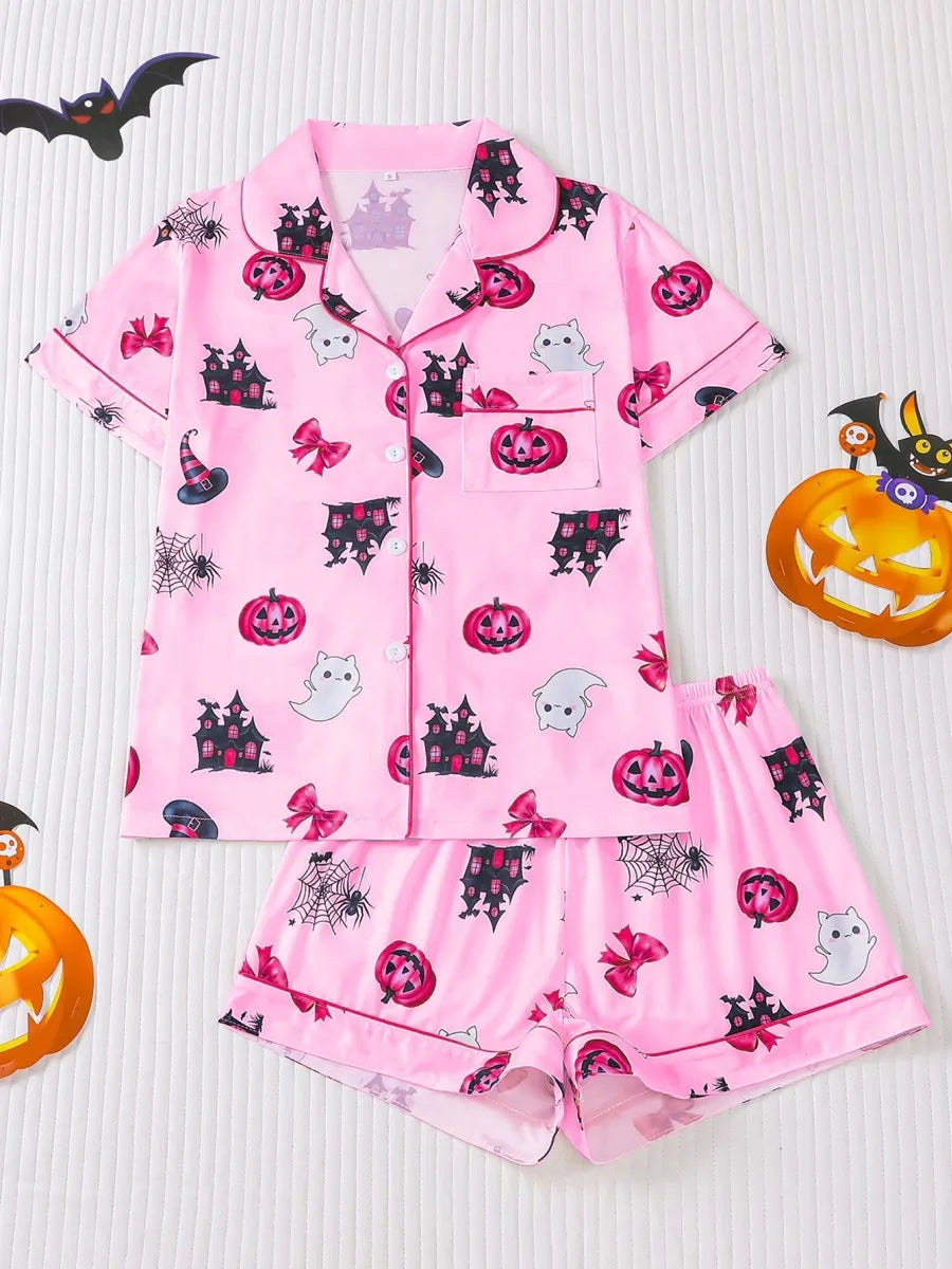 🎃 Women’s Halloween Pajama Set — Silky-Soft, Cute & Spooky-Cozy 👻