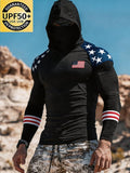 Men's Outdoor Sun Protection Breathable Cool Hooded Sun Protection Long-Sleeved Top