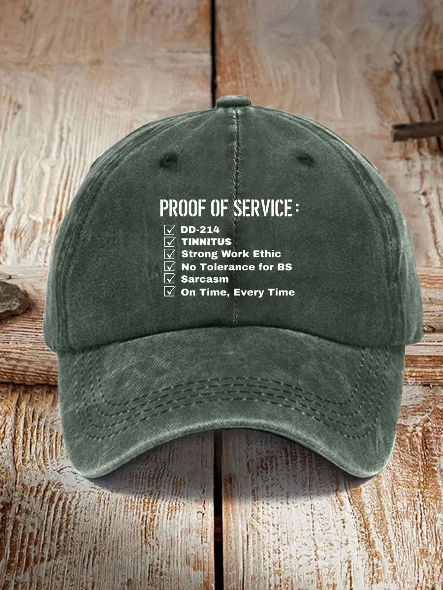 Proof Of Service  Pattern Washed And Distressed Hats