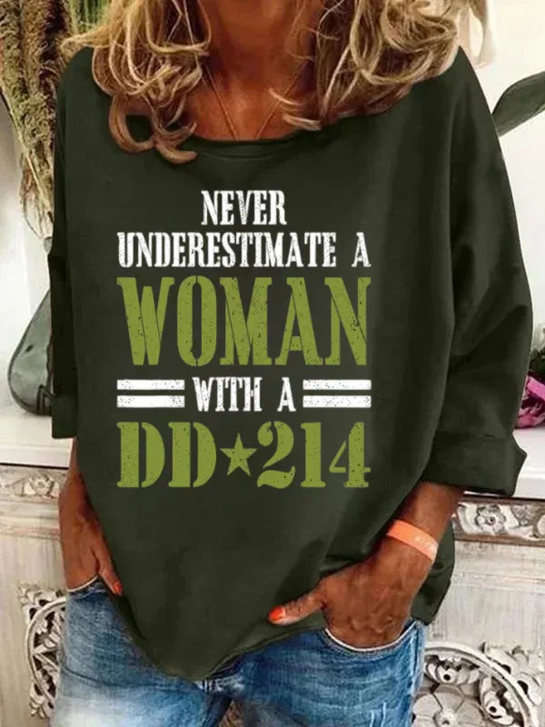 Women With DD-214 Long Sleeve T-Shirt