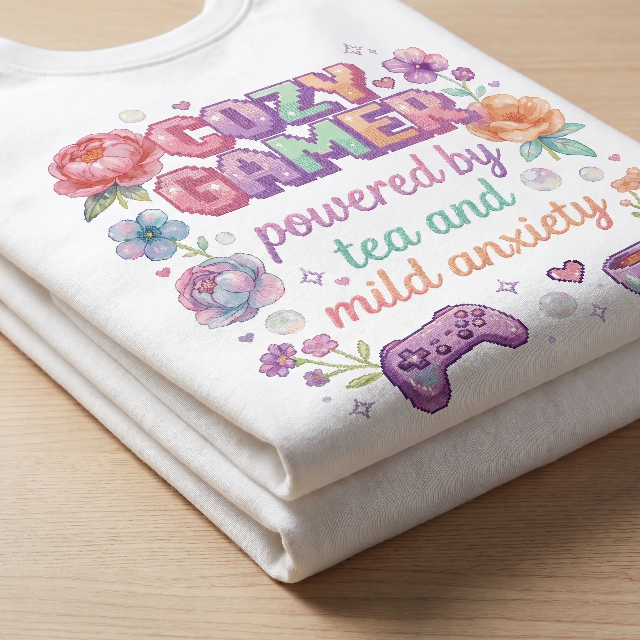 Cozy Gamer Box Fit Cotton T-Shirt