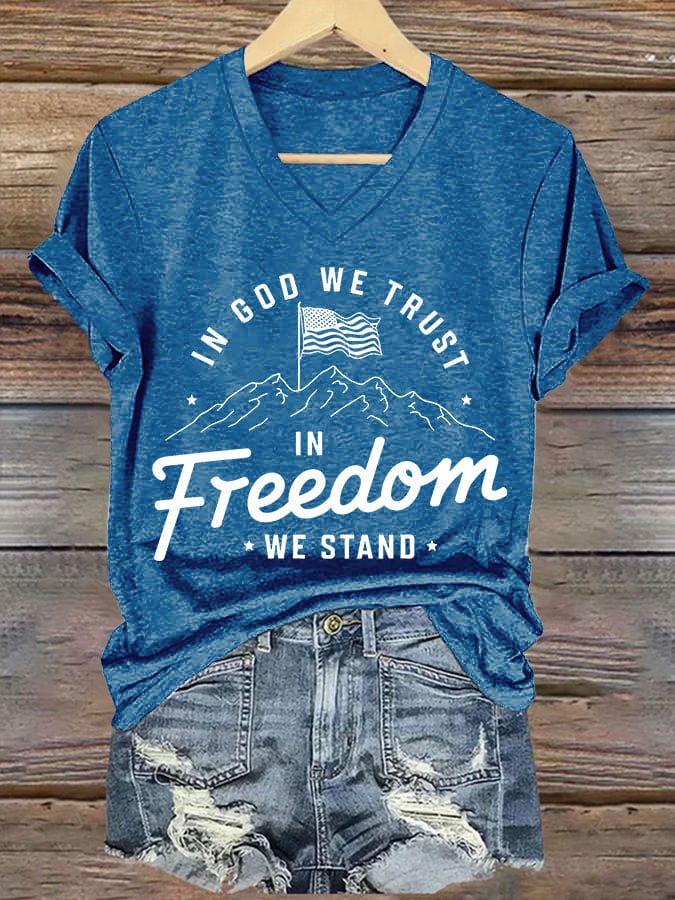 Women's In God We Trust Printed T-shirt