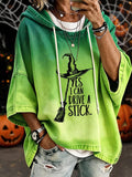 Women'S Halloween Witch Print Hoodie