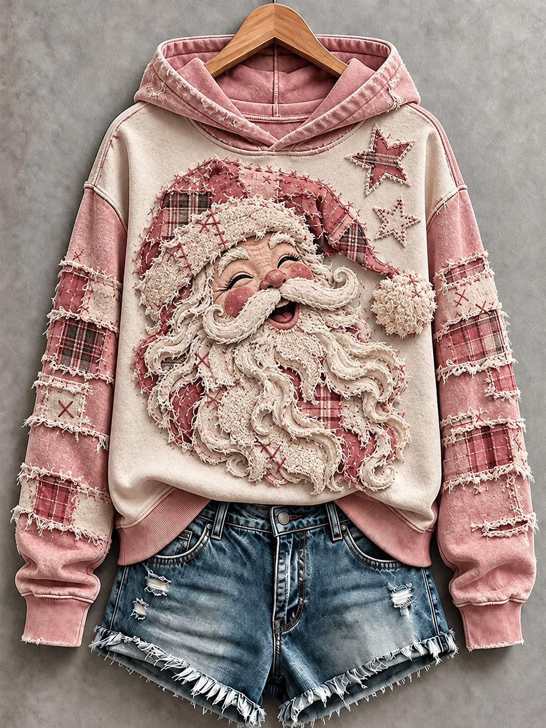 Damen-Sweatshirt mit Weihnachtsprint