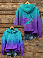 Women's Suicide Prevention Awareness Month Waffle-Knit Hoodie
