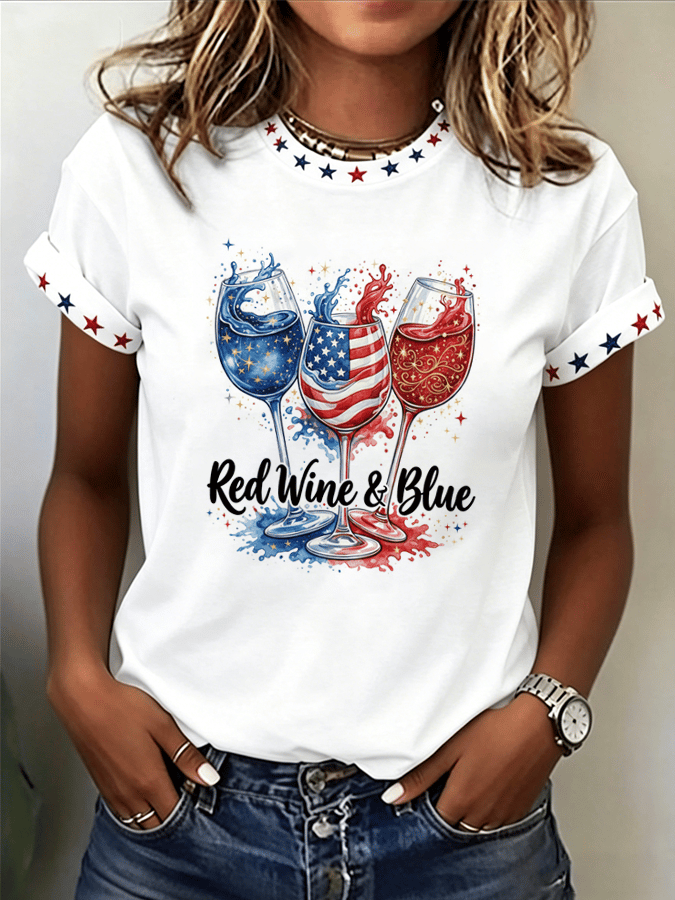 Women's 250th Anniversary Printed Casual T-Shirt