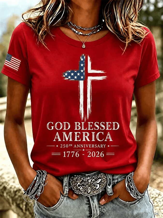 Women's America 1776-2026 Freedom Print T-shirt