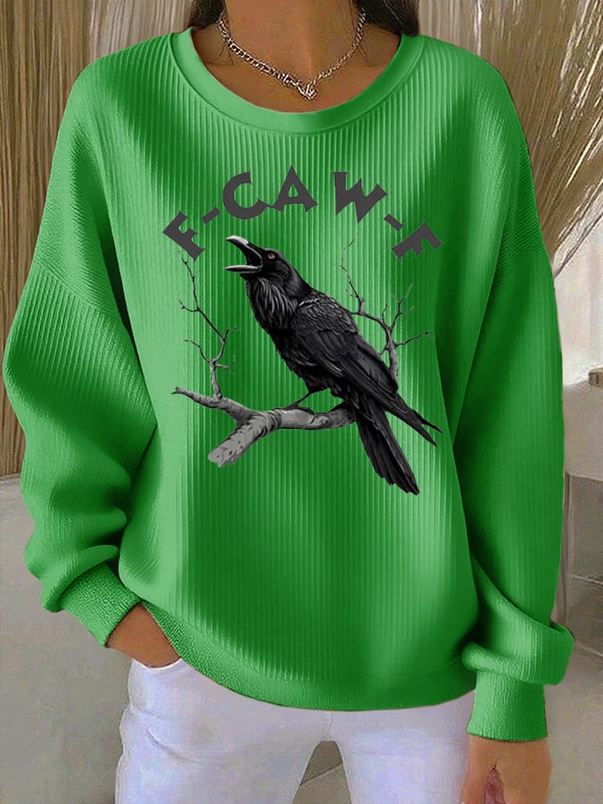 🔥Buy 2 Get 10% Off🔥Women's F-Caw-F Raven Sweatshirt