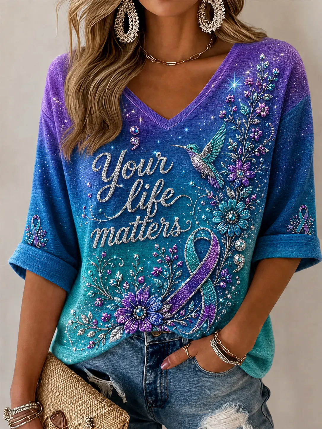 Women's Suicide Prevention Awareness T-Shirt