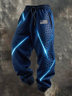 Men's Retro Outdoor Color Block Patriot Sports Pants