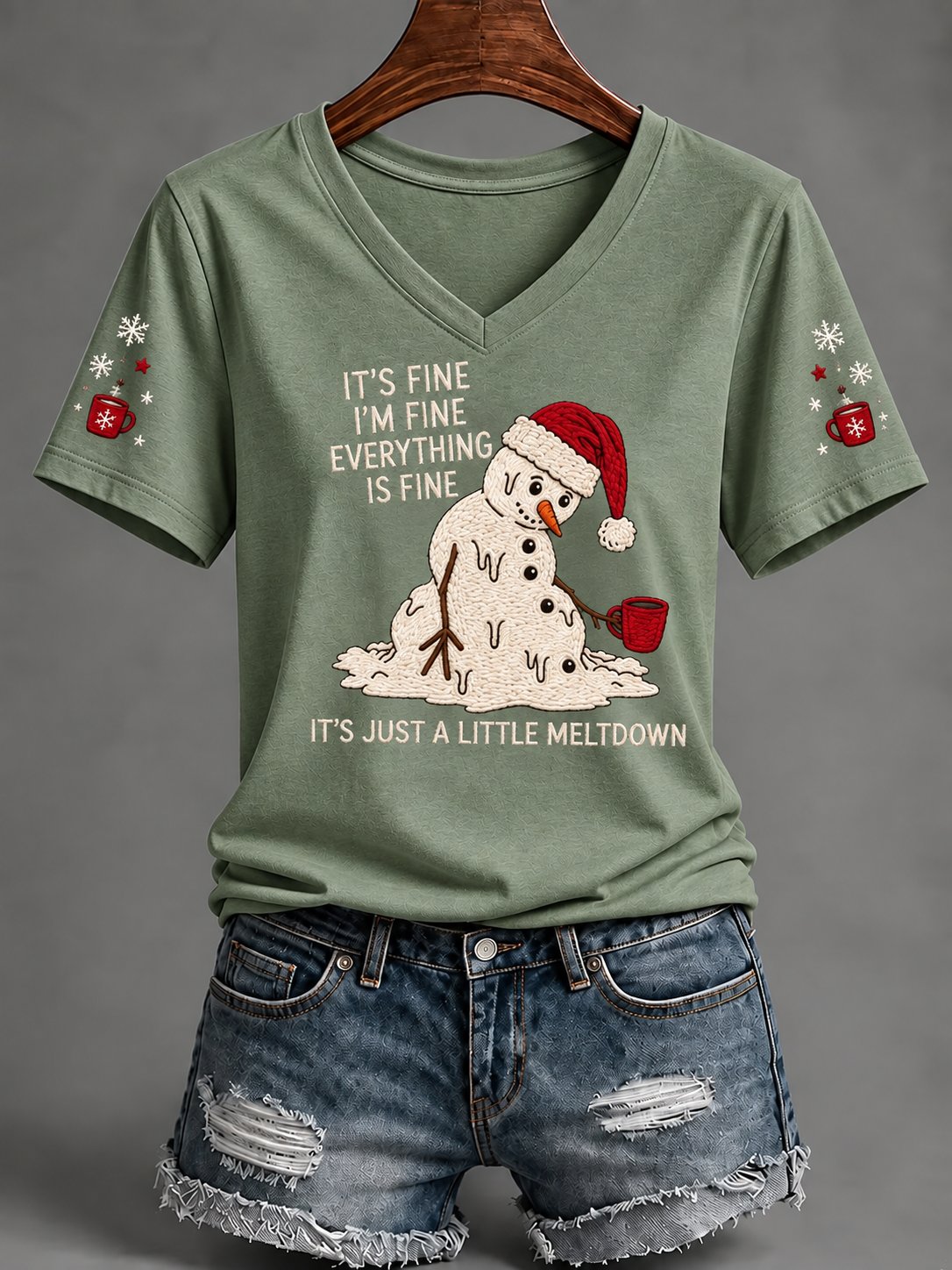 Women's Christmas Print T-Shirt