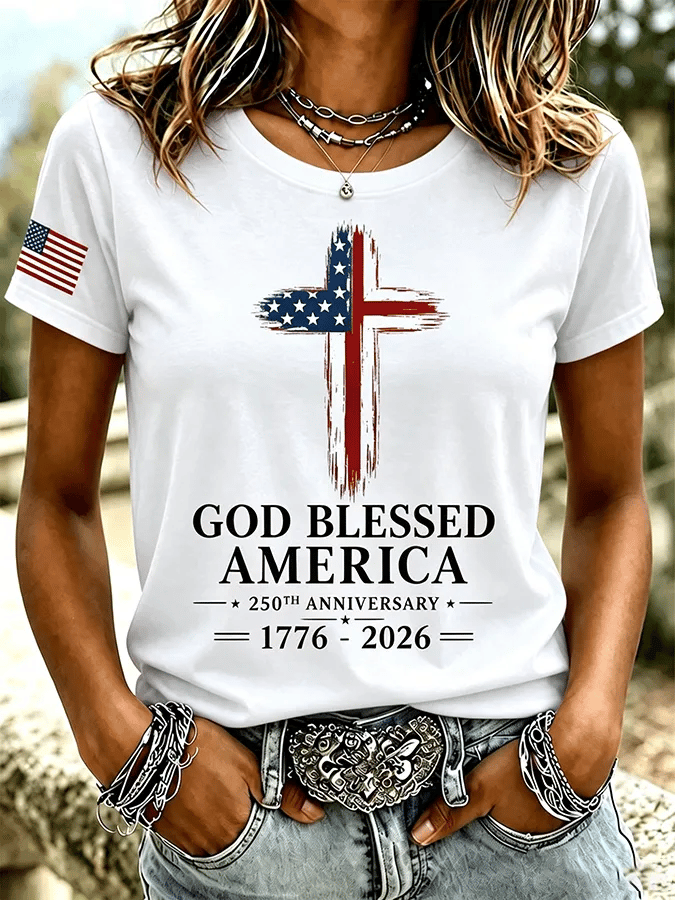 Women's America 1776-2026 Freedom Print T-shirt