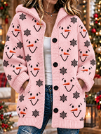 Women'S Christmas Print Casual Cardigan