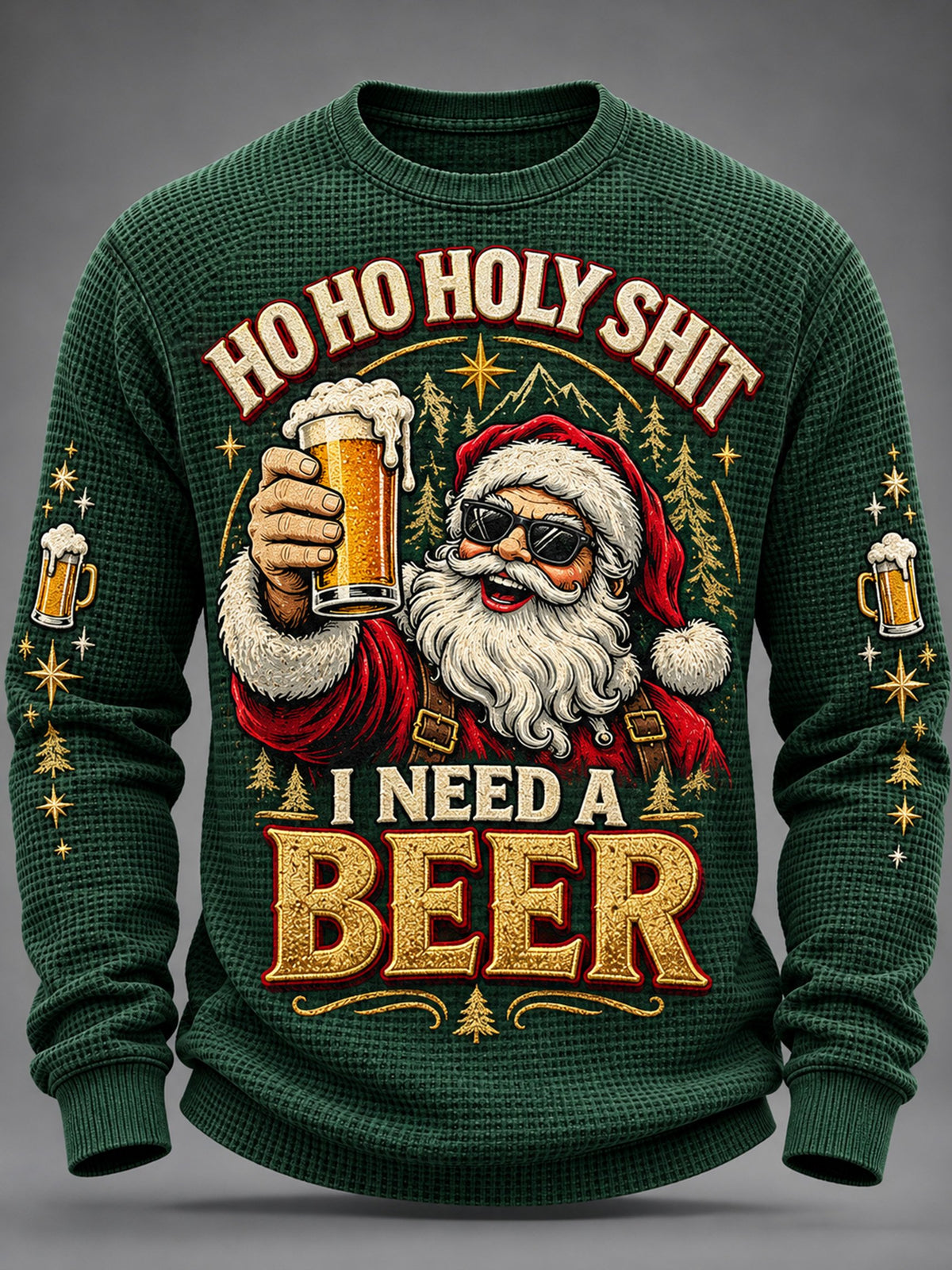 Men's Christmas Print Casual Hoodie
