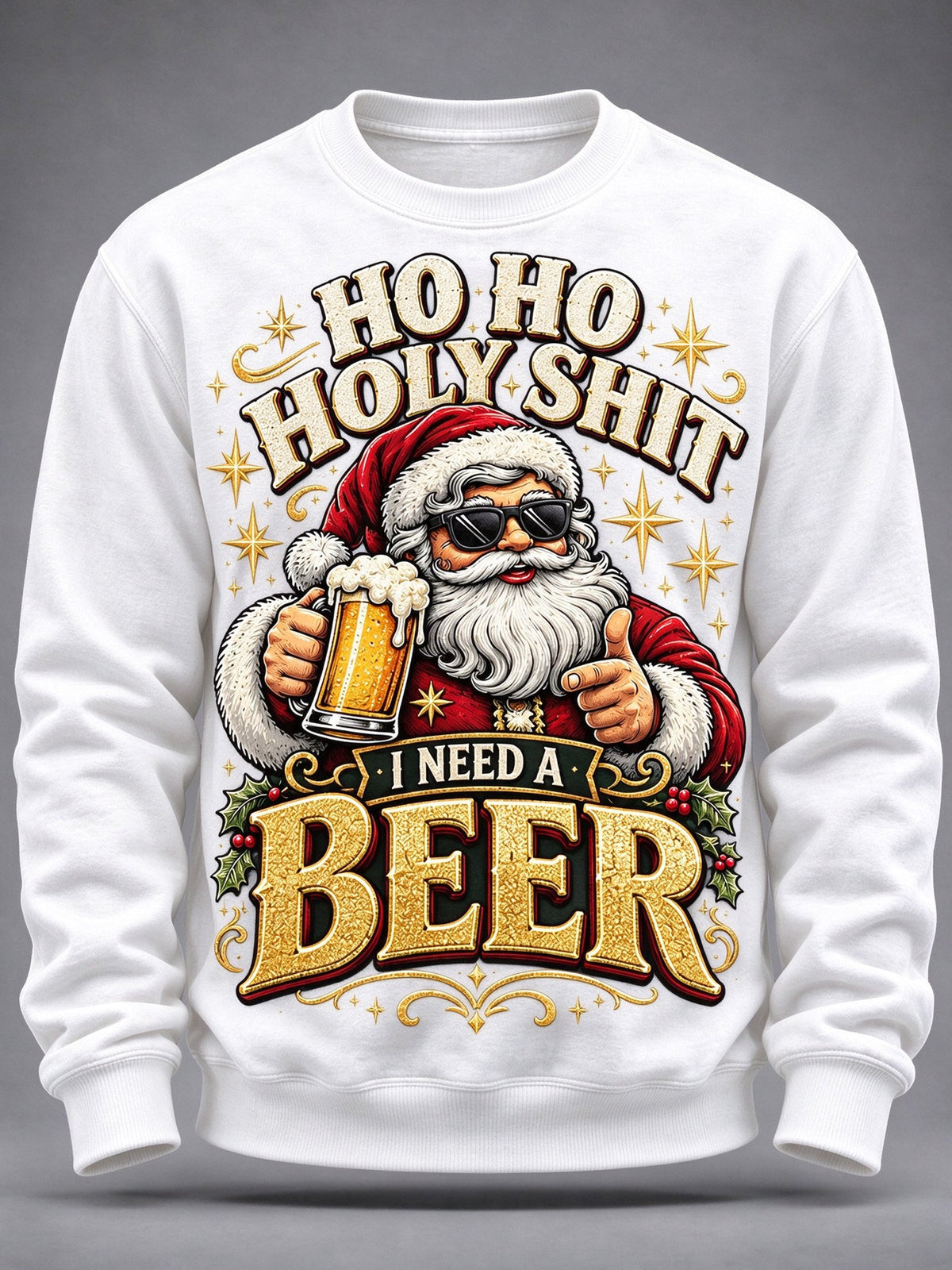 Men's Christmas Print Casual Hoodie