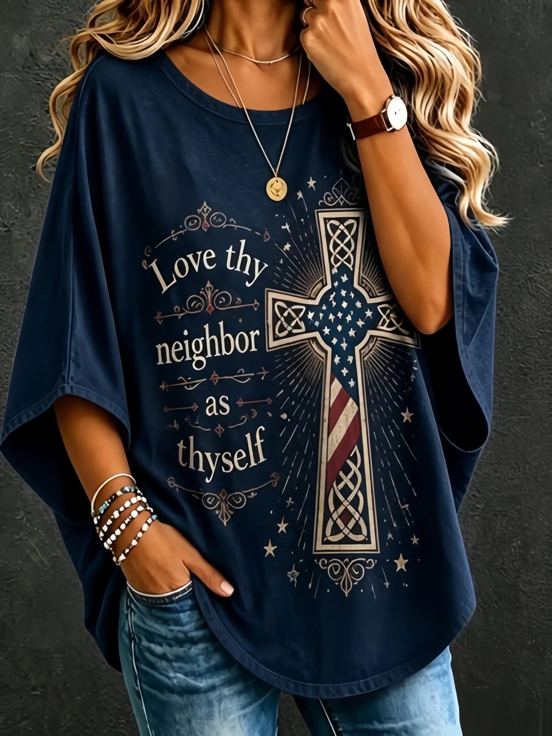 Love Thy Neighbor As Thyself  Oversized T-Shirt