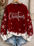 Women'S Casual Christmas Print Sweatshirt