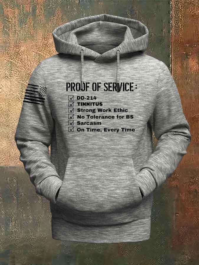 Proof Of Service  Pattern 100% 300g Cotton Classic Hoodie