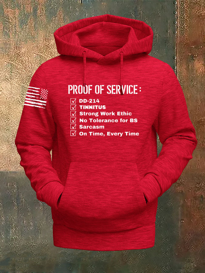 Proof Of Service  Pattern 100% 300g Cotton Classic Hoodie