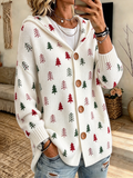 Women'S Retro Christmas Hooded Top