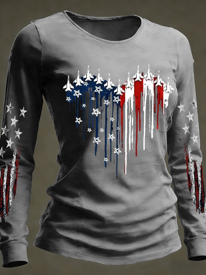 Women's casual faith-inspired long-sleeved T-shirt