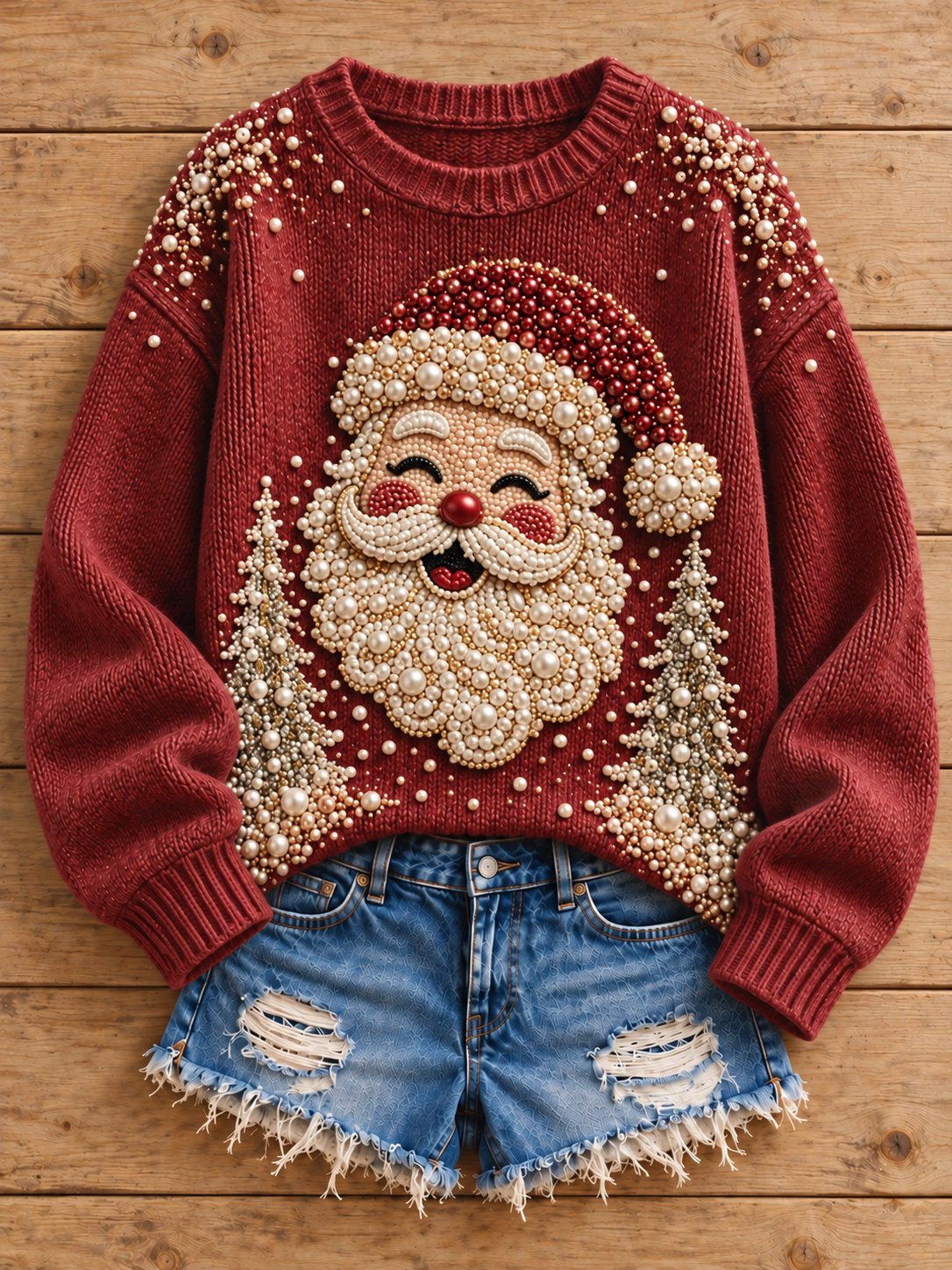 Women's Santa Claus Graphic Print Sweatshirt