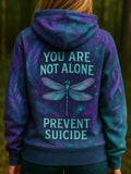 Mental Health Suicide Prevention Art Print Casual Hoodie