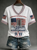 Women'S COURAGE SACRIFICE UNITY 25th ANNIVERSARY OF 9/11 Casual T-Shirt