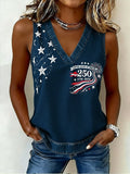 Women's 250th Anniversary Independence Day Flag Art Print Top