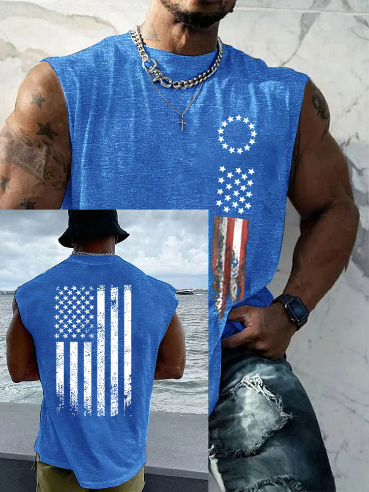 250Th Anniversary Pattern Round Neck 100% Cotton Tank Top