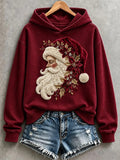 Minimalist Christmas Print Hoodie