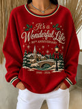 Women's Christmas Printed Casual Sweatshirt