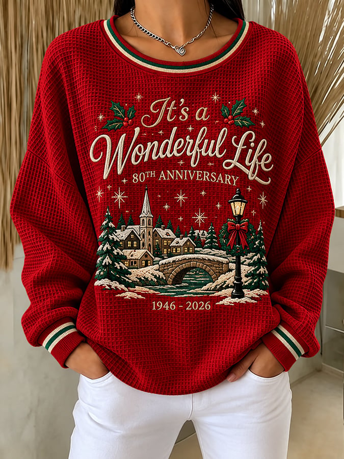 Women's Christmas Printed Casual Sweatshirt