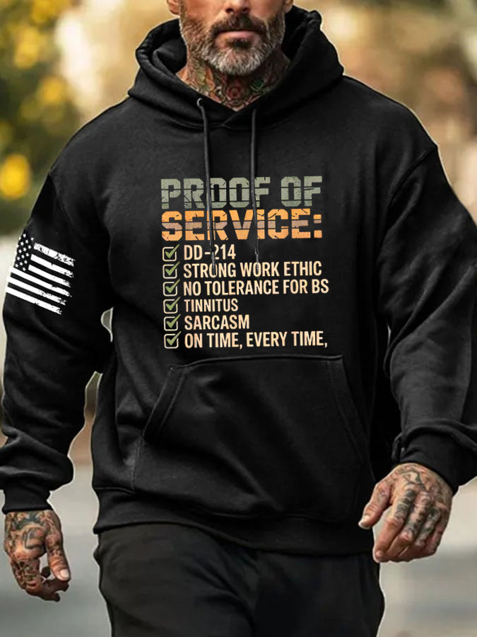 Proof Of Service Pattern 100% 300g Cotton Classic Hoodie