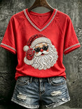 Women's Christmas Print T-Shirt