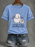 Women's Christmas Print T-Shirt