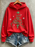 Women'S Christmas Print Casual Hoodie