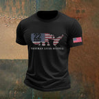 Men's PTSD Awareness Veteran Printed T-shirt
