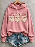 Minimalist Christmas Print Hoodie